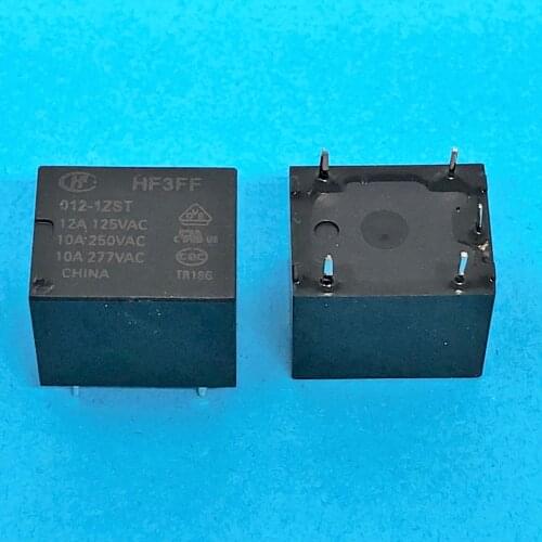 100%Original New JQC HF3FF-005-1ZST HF3FF-012-1ZST HF3FF-024-1ZST JQC-3FF-024-1ZST 10A 4PIN 5VDC 12VDC 24VDC Power Relay