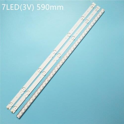 30 PCS/lot 7LED 59CM LED backlight strip for NS-32D511NA15 Hisense 32 HD315DH-E81 B21 010_3x7_3030c HE32NME9UX4012406497 E25784