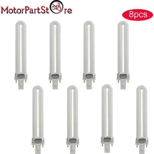 8 PCS/Set Professional UV-9W-L Light Bulbs Replacement 9W UV 365nm U-Shaped Bulb Tube for Nail Art Dryer Polish UV Lamp Light
