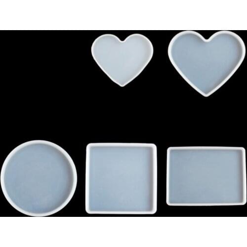 Large round heart shaped Decorative ornaments DIY Resin Craft Jewelry Making Mold Silicone Mould epoxy resin mold for jewelry