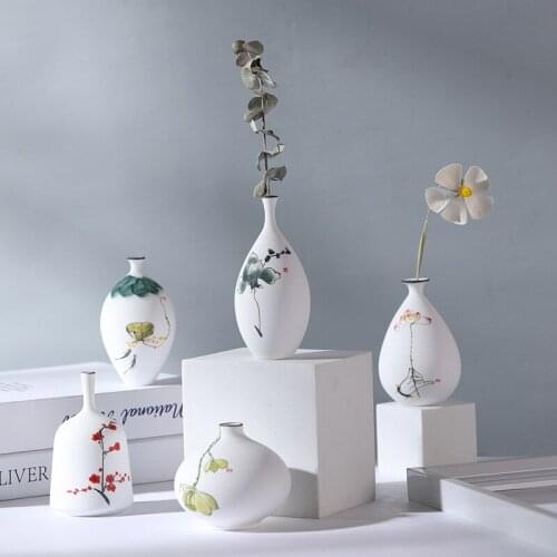 European-Style Vase Ornaments Floral Flower Pot Living Room Modern Light Luxury-Style Home Decor Artificial Decoration