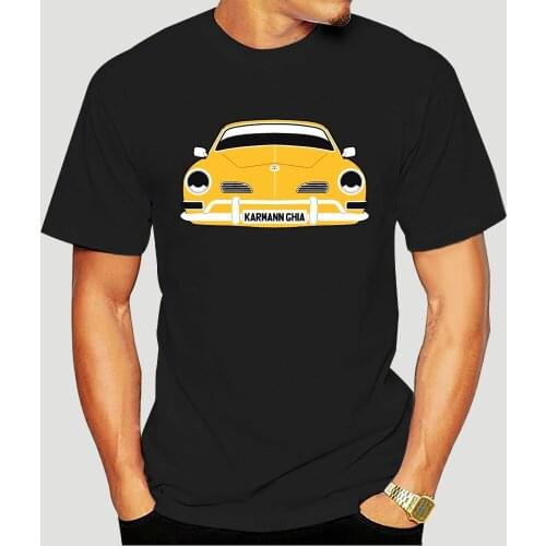 CUSTOM HTees T-shirt - KARMANN GHIA (Karman) Pick car colour plate S-3XL Hot Sale Men T Shirt Fashion-2109D