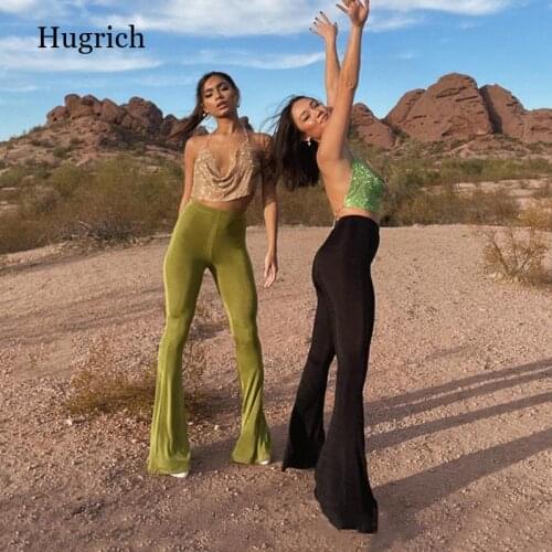 Женские брюки клеш Hugrich China At AliExpress