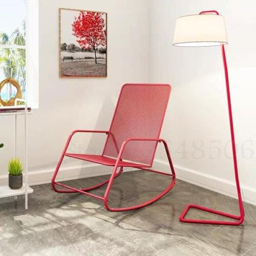 Adult Lunch Break Chair Home Balcony Simple Lazy Sofa Rocking Chair Summer Outdoor Modern Simple Cloth