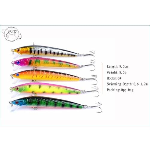 New Arrival 43Pcs/Lot Mix Size Lifelike Fishing Isca Artificial Baits Set For Fishing Wobbers Crank Lures Senuelos Pesca Tackle