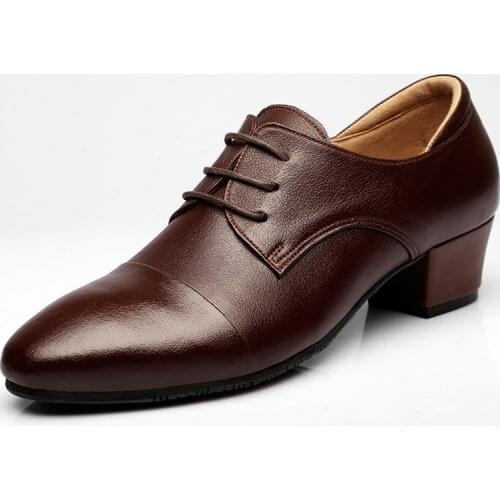 Latin Dance Shoes Male Sports Leather Shoes Banquet Men Dancing Shoes Tidal cCurrent Wedding Mens Shoes Square Dance Sneaker