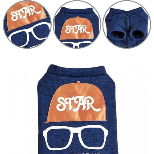 Two-leg Pretty Fashion Pet Dogs Coat Clothes Adorable Pet Apparel Bright Color for Daily Wear