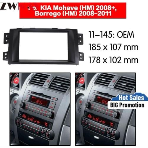 Car DVD Player frame For KIA Mohave 2008+ Borrego 2008-2011 2DIN Auto Radio Multimedia NAVI fascia