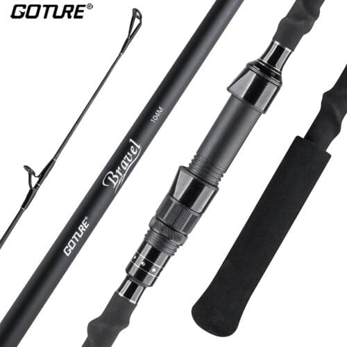 Goture Bravel Surf Fishing Rod 4 Section Long Casting Surf Rod 2.74m-3.66m Sea Beach Inshore Spinning Fishing Rod Travel Pole
