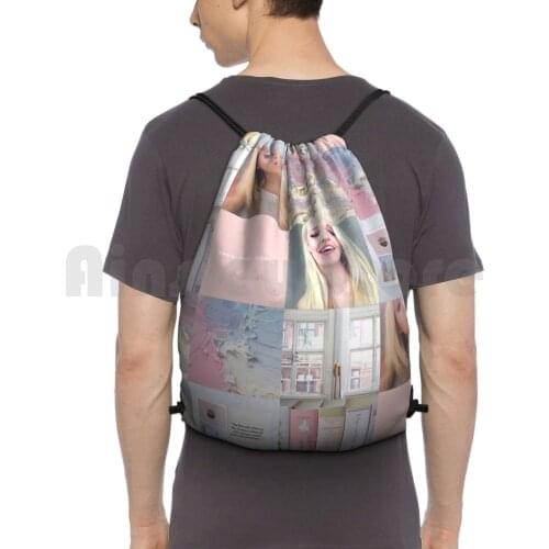 Dove Cameron ( Collage ) Backpack Drawstring Bag Riding Climbing Gym Bag Dove Cameron Dove Channel Dove Cameron Girl And The