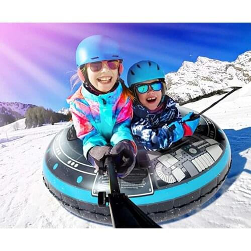 2021 Snow Toy Winter Inflatable Ski Circle Ski Circle With Handle Durable Children Adult Snow Tube Skiing Thickened Floated Sled