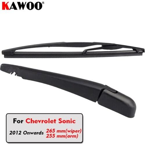 KAWOO Car Rear Wiper Blade Blades Back Window Wipers Arm For Chevrolet Sonic Hatchback (2012 Onwards) 265mm Windscreen Blade