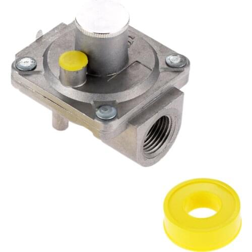 1/2" NPT Natural Gas Low Pressure Regulator 5" Water Column Range High BTU Regulators with 1Pc Gas Line Pipe Thread Tape