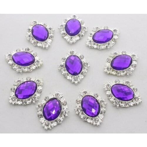 2018 Eco-friendly Beads New Rhinestone Buttons With Flatback Botones For Center Embellishment Or Hair Bow Craft Diy 50pcs pack