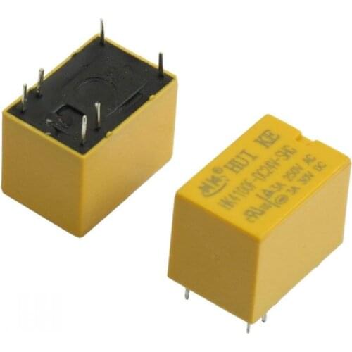 50pcs/lot HK4100FRelay HK4100F-DC24V-SHG 24V 3A 6pins Mini Power Relays