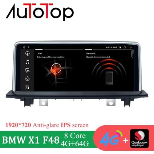 AUTOTOP BMW Android 10.0 Car Multimedia Player For BMW X1 F48 2016 2017 NBT 2018 EVO Car Radio Auto GPS Navigation WiFi Video
