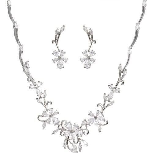 Bettyue New Fashion Shiny Cubic Zricon Necklace And Earring For Women&Girl Charming Dress-Up Wedding Party Ingenious Jewelry Set