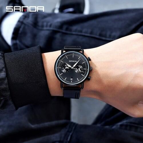 BASID Top Brand Luxury Modern Mens Watches Fashion Casual Waterproof Watch Gentleman Sports Street Wear Wristwatch For Gifts