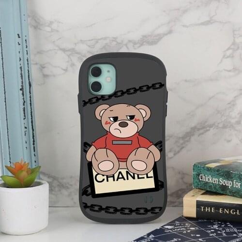 For iPhone 8 PLUS Silica gel iPhone 11 12 Pro max Cartoon pattern with bear 6 6s 7Plus mini Shockproof X XR XSMAX Phone Case