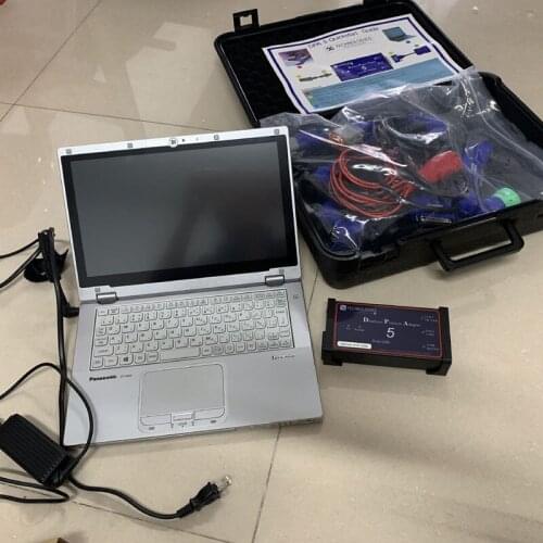 DPA5 Heavy Duty Truck Diesel Diagnostic Tool + CF-AX2 Laptop Software Installed SSD Scanner Dearborn Protocol Adapter 5 Fastship