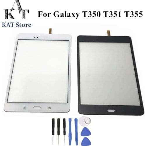 KAT For Samsung Galaxy Tab A 8.0 T350 T351 T355 Touch Screen Front Glass Digitizer Outer Panel Replacement Gift Tools