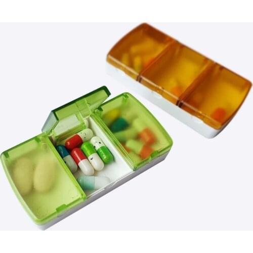3 Grids Pill Box Case Pills Organizer Case Portable Travel Medical Drugs Tablet Storage Container Medicine Box Pastillero