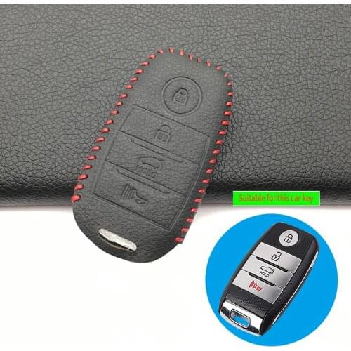 99% Praise Leather Remote Car Key Cover Case For Kia Sedona 2014 2015 2016 Optima Sorento Sportage Cerato Strong Intelligent Key