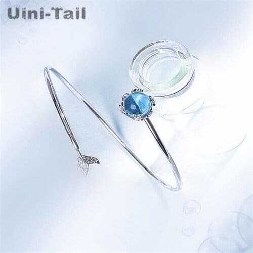 Uini-Tail hot sale new 925 sterling silver mermaid foam ladies bracelet tide flowing sweet sweet romantic high quality jewelry