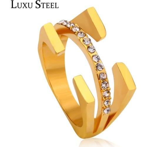 LUXUSTEEL Cocktail Rings