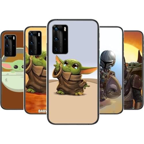 Cutie Phone Case For Huawei P 40 30 20 10 9 8 Lite E Pro Plus Black Etui Coque Painting Hoesjes comic fas