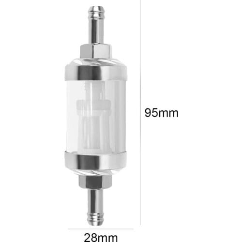 New 8mm CNC Universal Gas Fuel Oil Filters Oil Filter Motorcycle Accessories For ATV Dirt Pit Bike Automobile Motocross