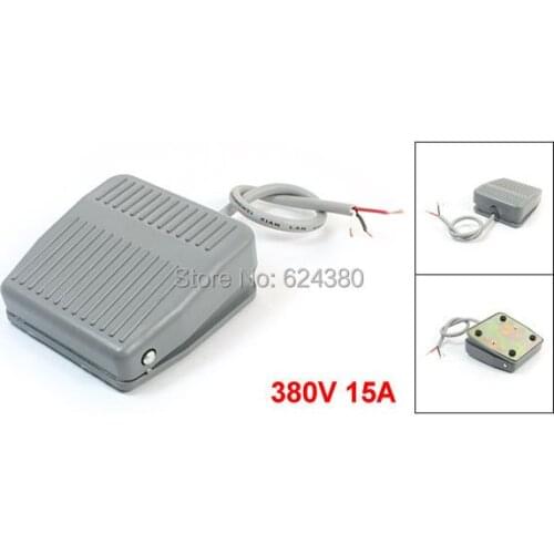 Nonslip Plastic CNC Treadle Momentary Foot Pedal Switch SPDT 1P2T 1 NO 1 NC 15A 250V TFS-201