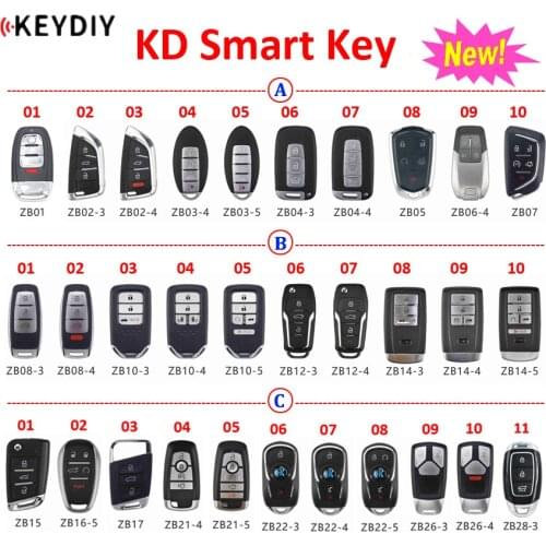 KEYDIY Smart remote ZB01 ZB02 ZB03 ZB04 ZB06 ZB08 ZB10-3 ZB15 ZB16-5 ZB17 ZB22-5 ZB21-5 ZB26 ZB28 KD Smart Key Remote for KD-X2