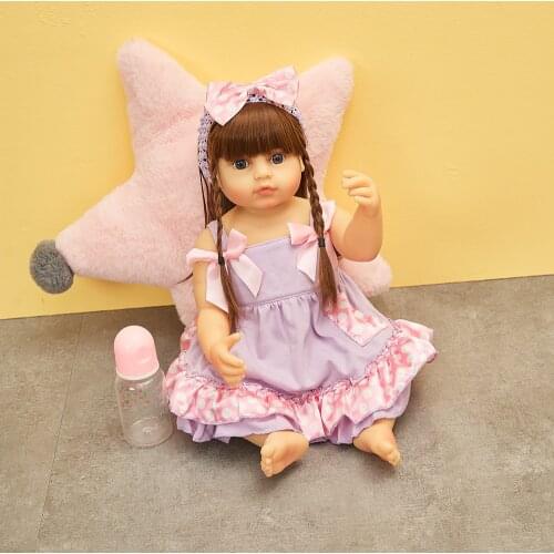 Hoomai Lifelike Reborn Babies Girl Doll 55 cm Silicone Full Body Vinyl Beautiful Alive Toy Baby Dolls For Kids Christmas Gifts