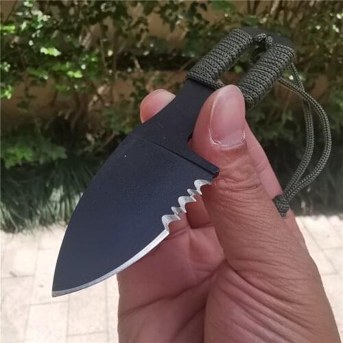 Steel Fixed Blade Cutting Knife Military Tactical Knives with K Sheath for Camping Hunting Survival Outdoor Activities Mens Gift