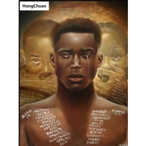 Tribal man baby square round diamond painting cross stitch 5D DIY rhinestone mosaic embroidery New Year Christmas gift