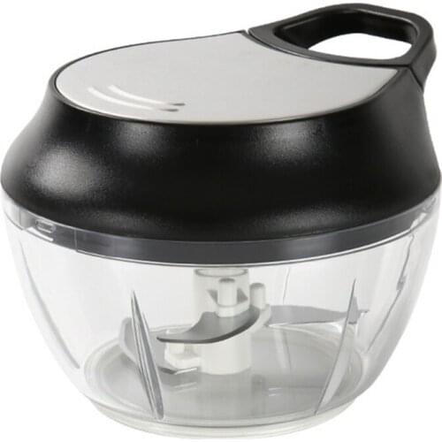 Manual Food Chopper Hand Held Vegetable Onion Blender Mincer Mixer Processor Meat Grinder