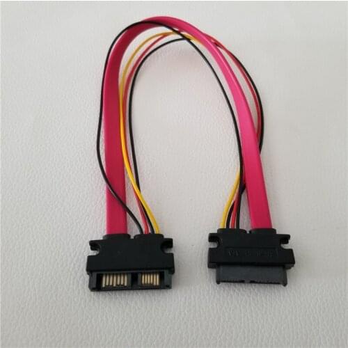 SATA 7+6Pin Male to Female Optical Drive Data Extension Power Cable for Hard Drive Notebook 30cm