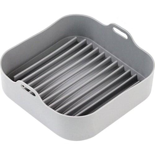 AirFryer Silicone Pot Multifunctional Air Fryers Oven Accessories Bread Fried Chicken Pizza Basket Baking Dishes Realistic