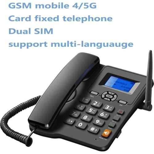 2 Sim card 2G GSM fixed wireless phone FWP Lansline phone PSTN SMS Call in/out Suit Telemarketing Alarm desktop Fixed phone