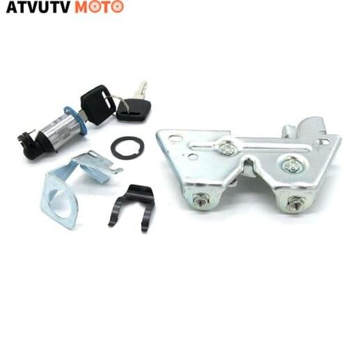 Motorcycle Universal Seat Cowl Lock set Seat Barrel Lock for Motorcycle Quad ATV Go Kart Electric Bike Kawasaki