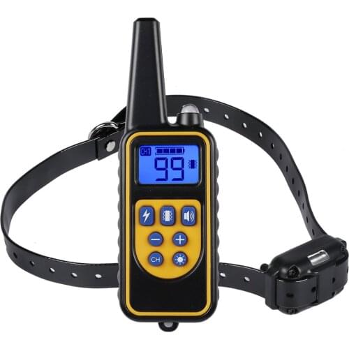 USB Electric Dog Training Collar Pet Remote Control Waterproof Rechargeable with LCD Display for All Size Shock Vibration Sound