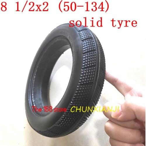 High Quality 8 1/2X2 (50-134) Solid Tire 8 1/2*2 No-pneumatic Tire 8 Inch Tubeless Tyre Electric Scooter