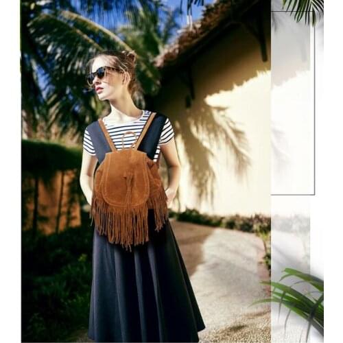 Women Faux Suede Fringe Tassel Shoulder Bag Messenger Bag New Arrival