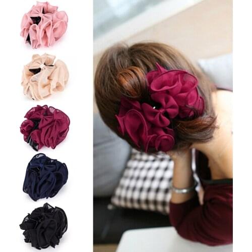 1Pc Girls Flowers Hairpins Barrette Hair Claws Headwear Hair Clips Hair Accessories For Womens Bride Hair Ornament