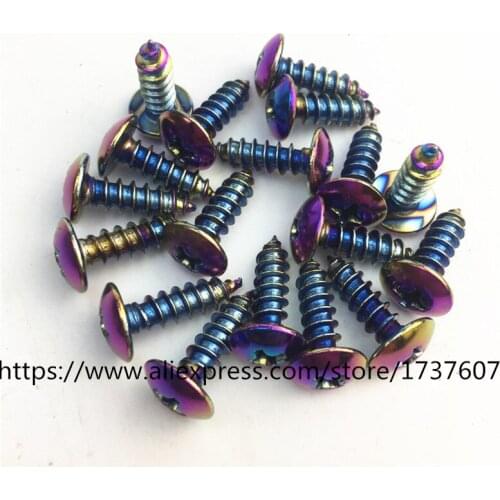 10pc/lot M5x16 motorcycle screw Rainbow color motorbike motor bicycle Motorcycle self-tapping screws 304 Stainless steel