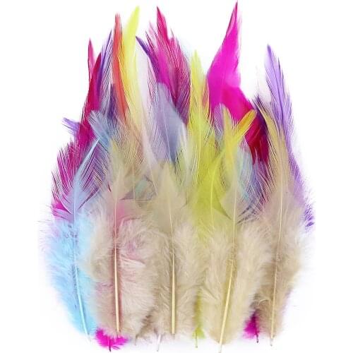 100pcs Natural Feather Feathers 4-6 Inches/10-15cm For Adornment Pendant Clothes Picture Toy Wedding Plumes Decoration