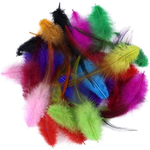 5-6 Inches Dyed Pheasant Feathers For Crafts Hair Accessories Rooster Feather Chicken Plume Decoration Diy Jewelry Making
