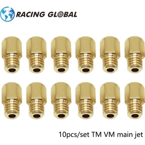 ALCON-10pcs Racing Carburetor Main Nozzle Main Jet Set For MIKUNI VM TM TMX Carburetor #90-200 #210-320 #330-440 #50-440