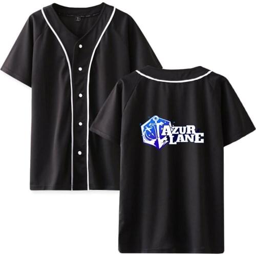 Azur Lane Baseball T shirts Unisex Summer Short Sleeve T-shirt Hot Sale Fashion Streetwear Clothes